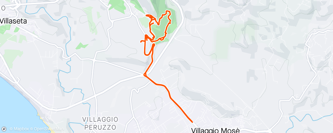 Mapa de la actividad, Prova percorso Coppa Italja XCO