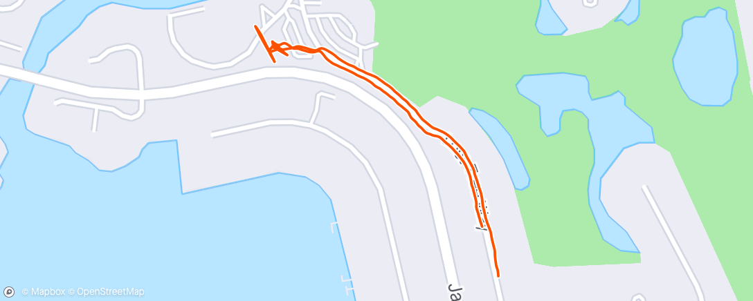 Map of the activity, Tuesday Morning Walk