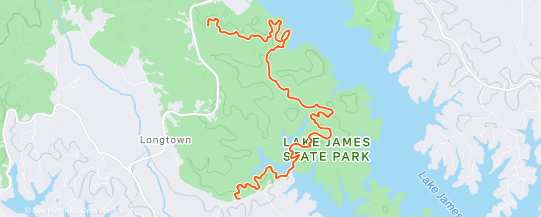 Map of the activity, Lunch Ride