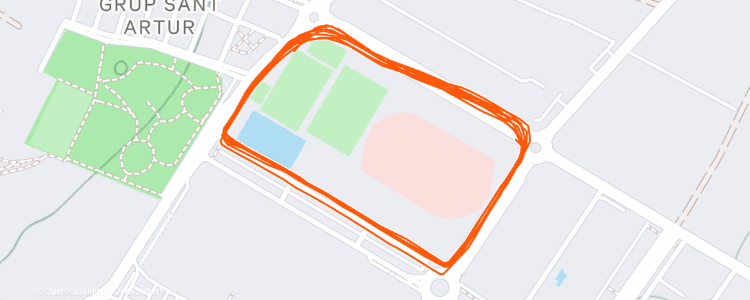 Карта физической активности (Carrera de noche)