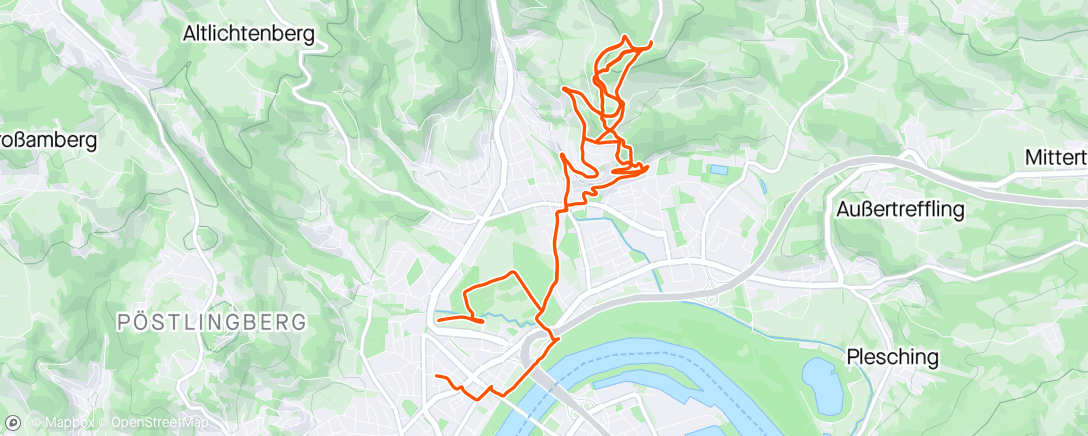 Map of the activity, MTB, Afternoon Ride