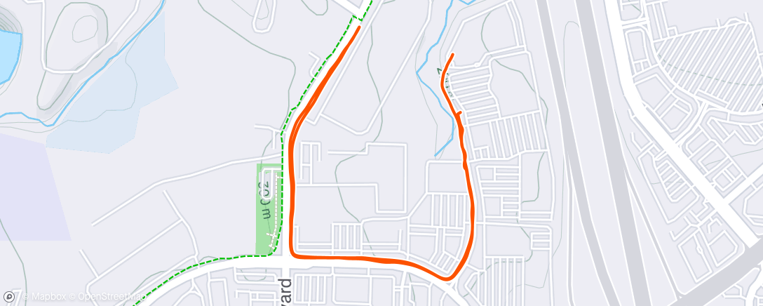 Map of the activity, Lunch Walk