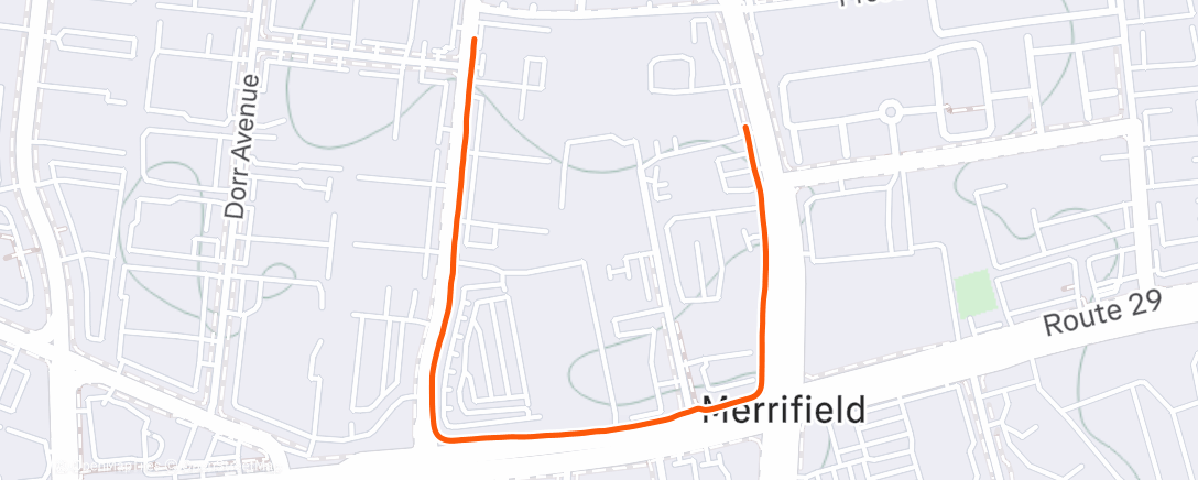 Map of the activity, Night Walk