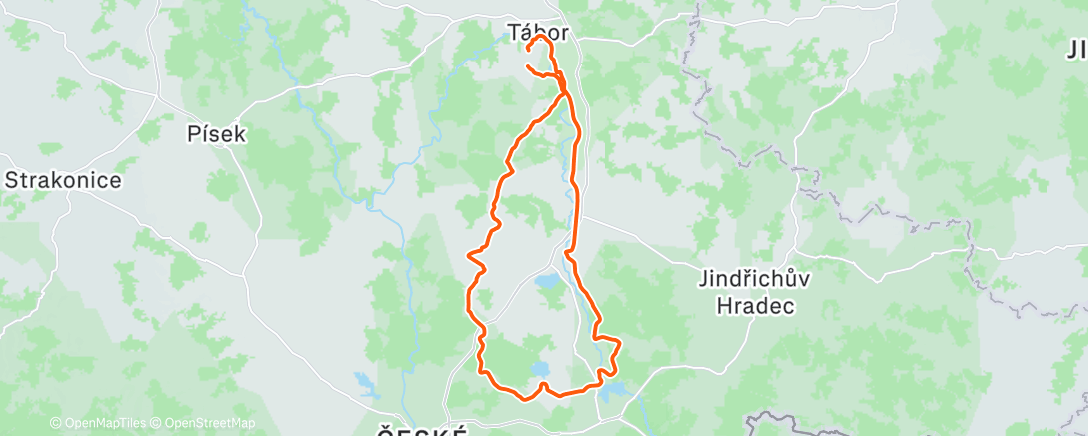 Карта физической активности (Morning Ride)