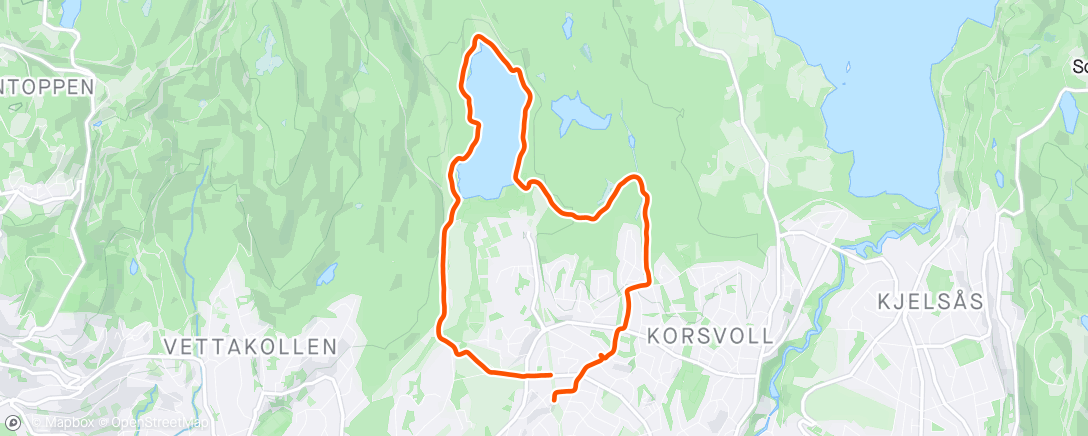 Carte de l'activité Rundt Sognsvann