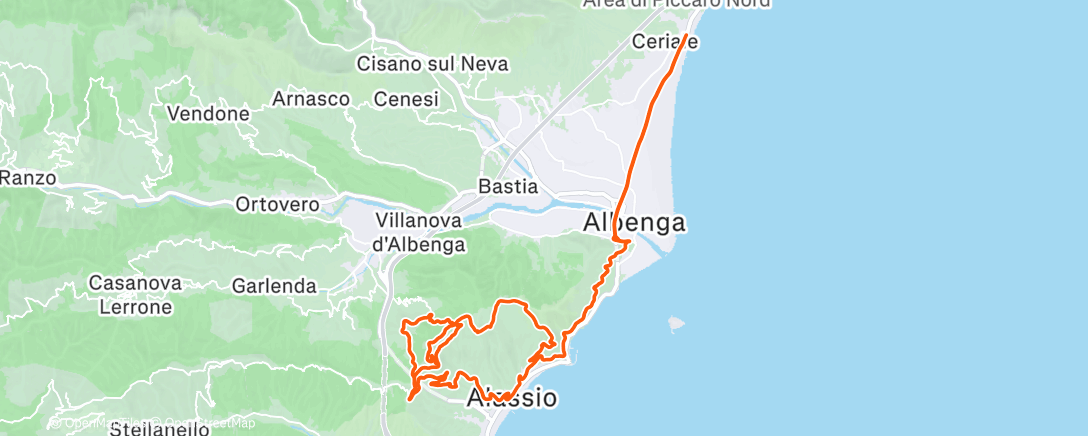 Map of the activity, Sessione di mountain biking all’ora di pranzo