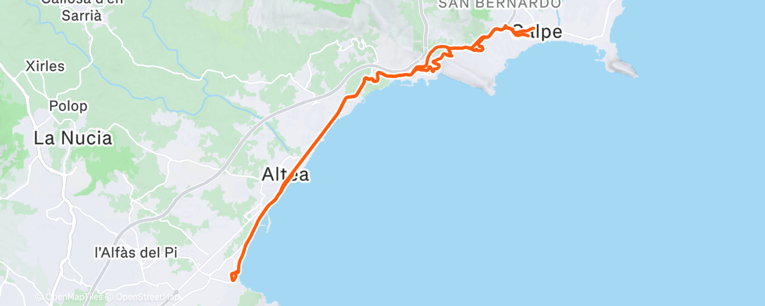 Map of the activity, Big ride with Kenchy