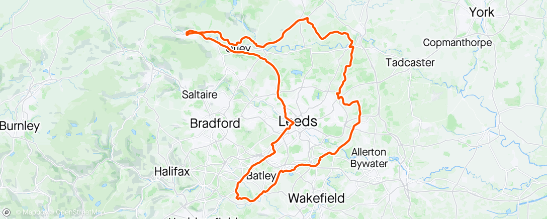 Map of the activity, Catch up and pedal with Ash