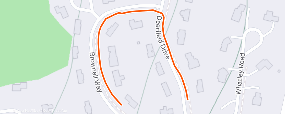 Map of the activity, Morning Walk