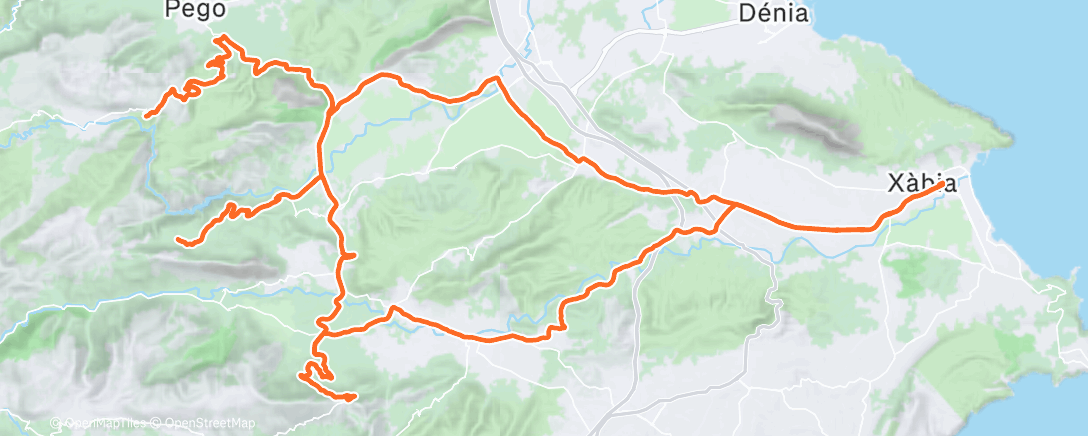 Map of the activity, Morning Ride