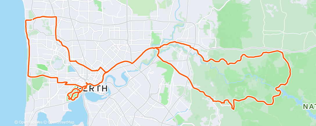 Karte der Aktivität „Morning Ride”