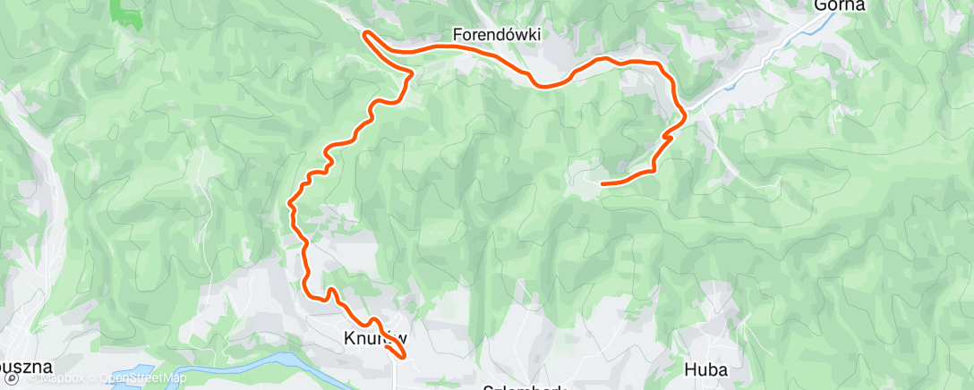 Map of the activity, Rozjazd