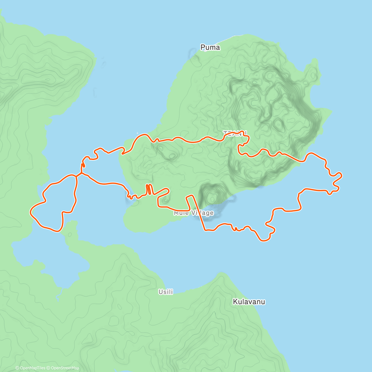 Map of the activity, Zwift - BASE DE 2 A 10 SEMANA on Waisted 8 in Watopia