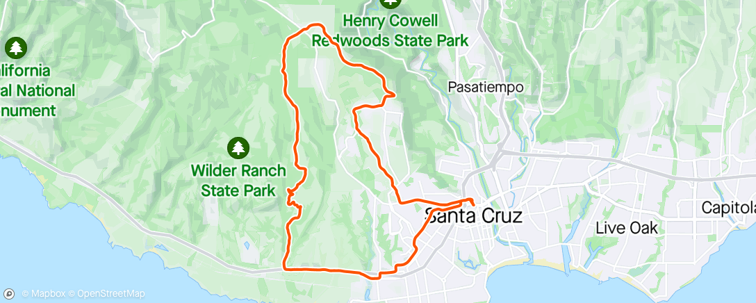 Map of the activity, Wilder-UC CX