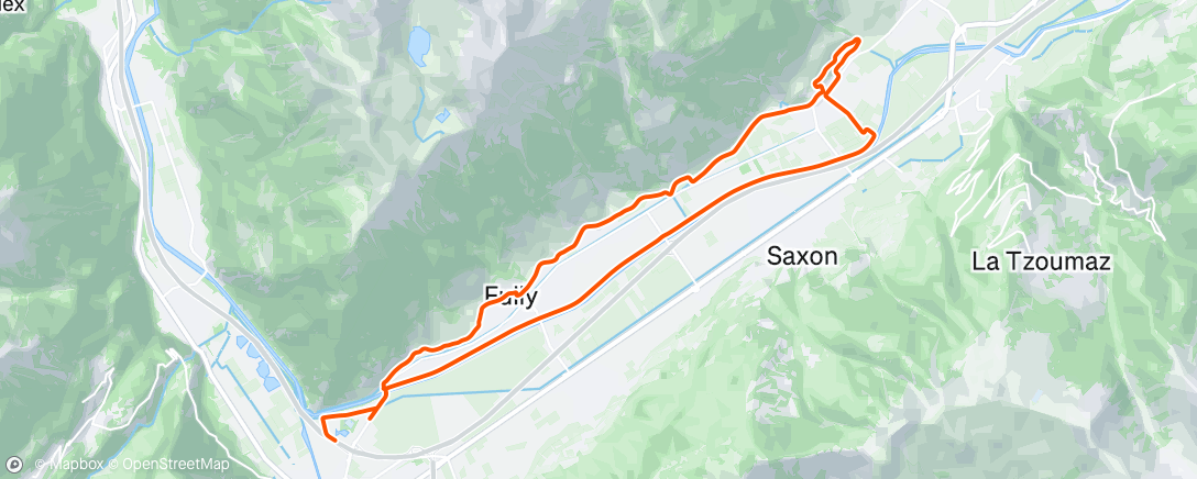 Map of the activity, Sortie vélo dans l'après-midi