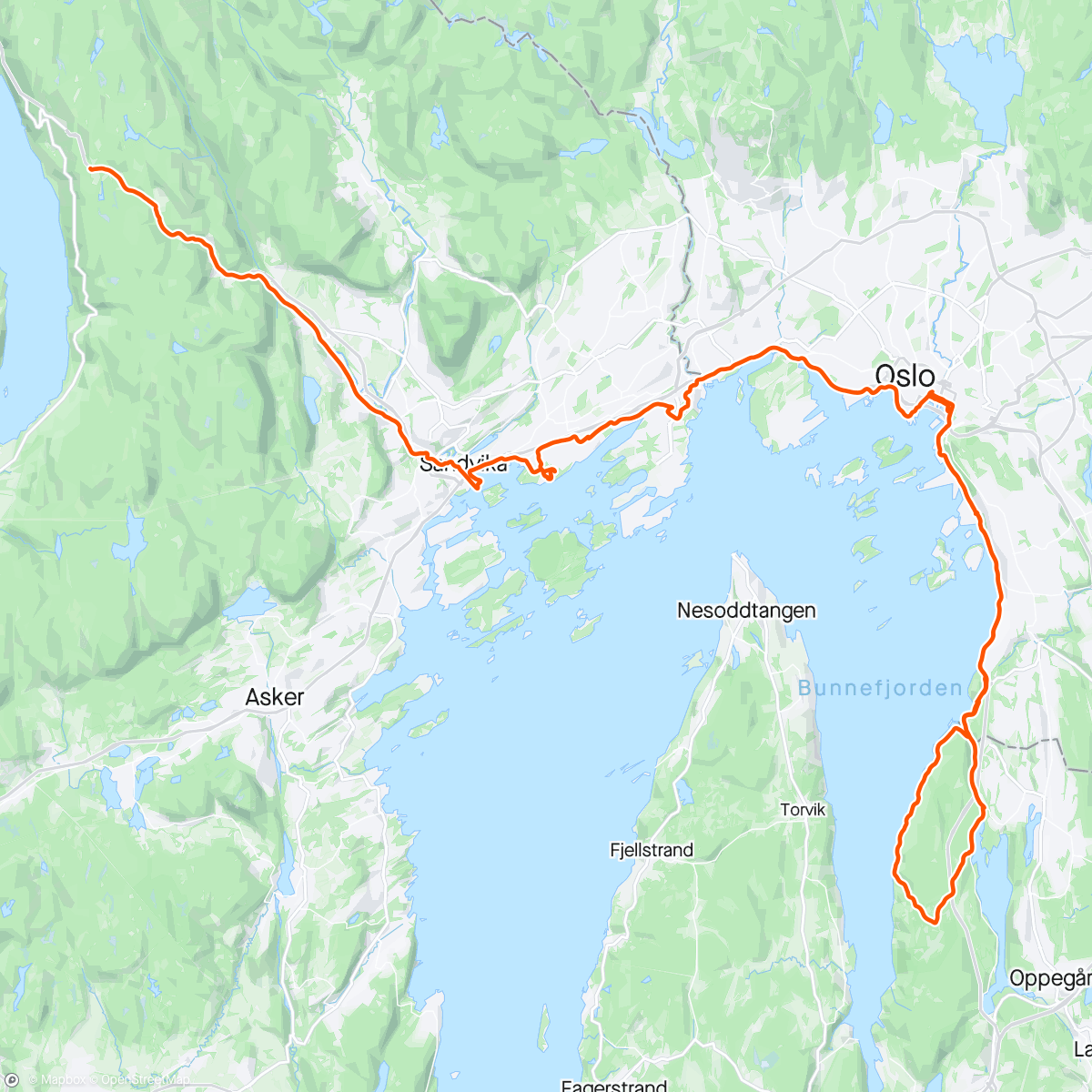 Map of the activity, Morning Unicycle QX 36 / 145