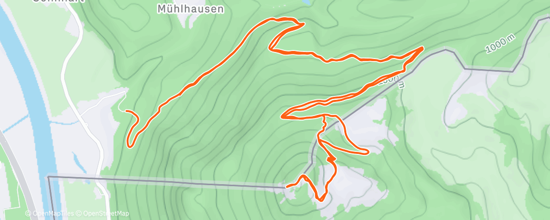 Map of the activity, Kranzhorn 🏔️🏃