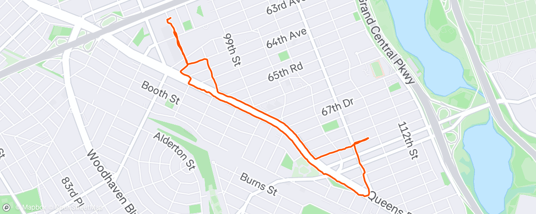 Map of the activity, Morning Walk
