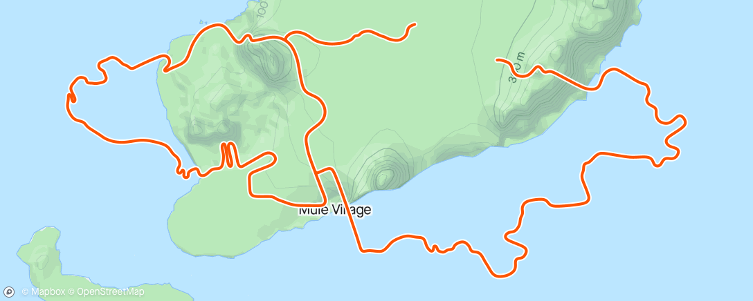 Map of the activity, Zwift - Spinning (R) in Watopia