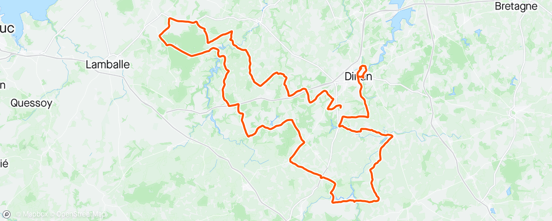 Map of the activity, Tour de Bretagne #7