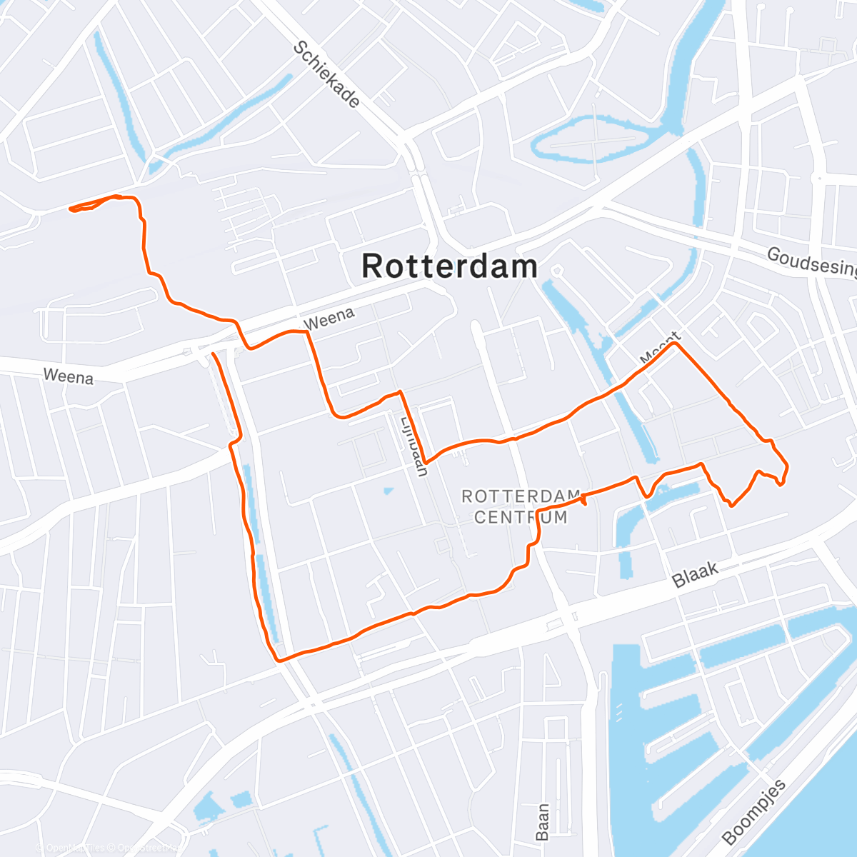 Map of the activity, Rotterdam