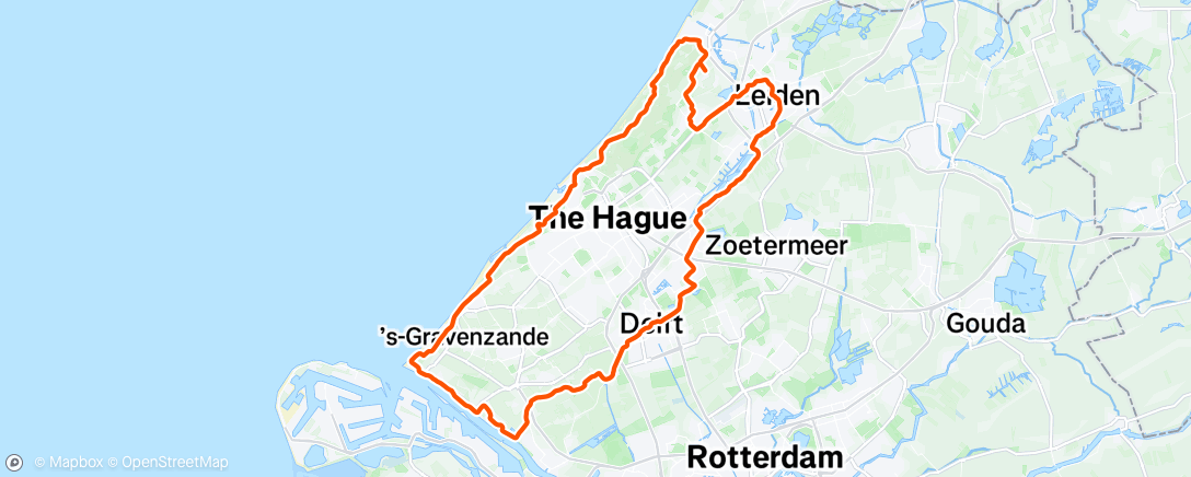 Map of the activity, Morning Ride