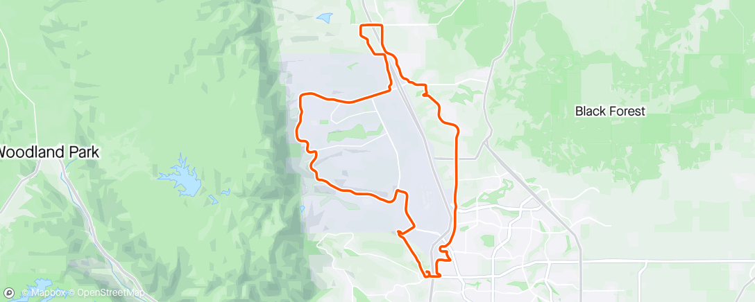 Map of the activity, USAF Academy Rock & Road