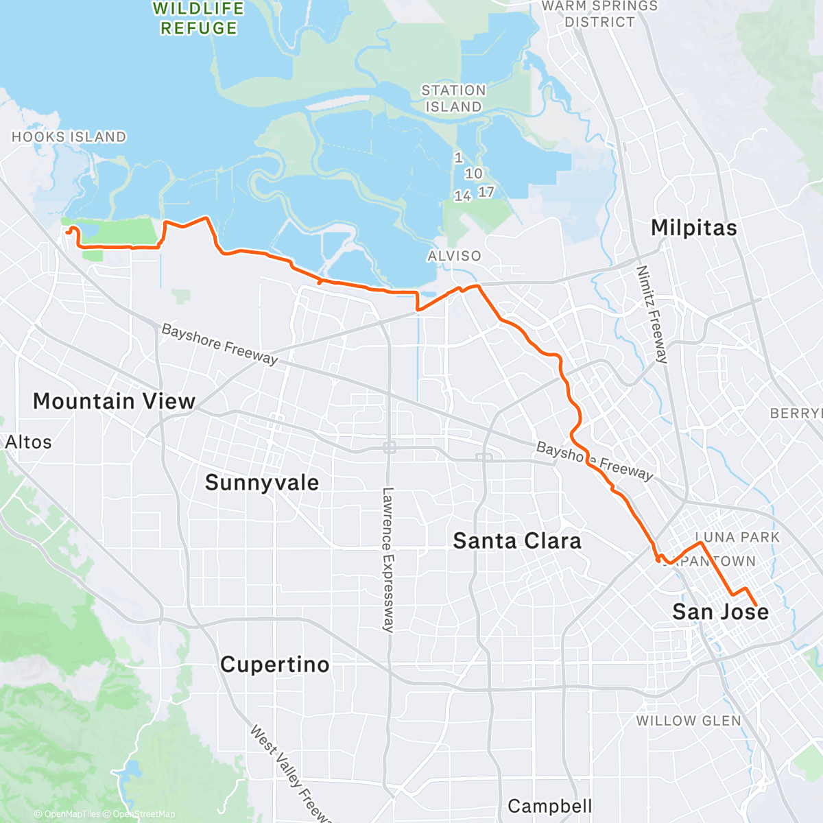 Map of the activity, Weightless