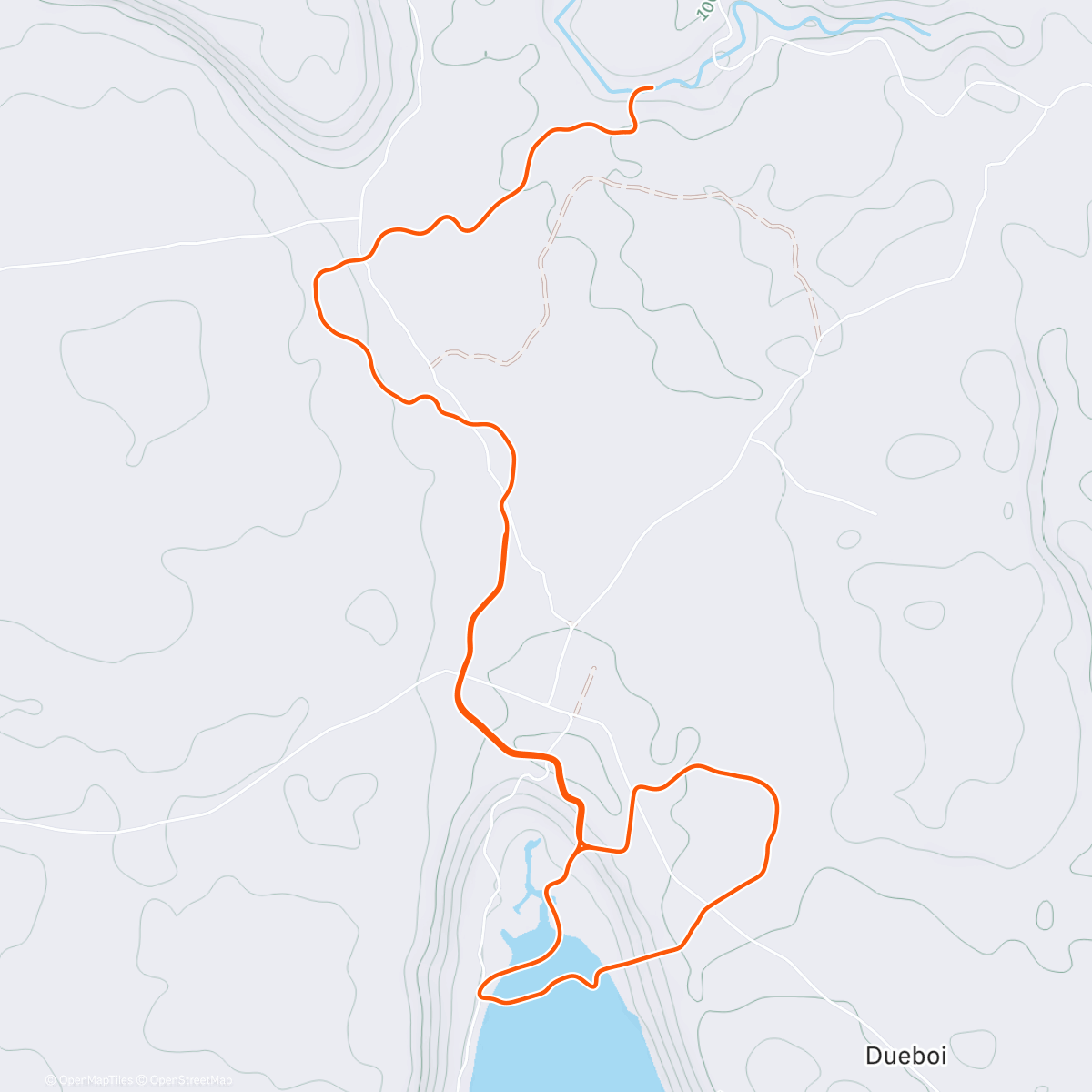 Map of the activity, 🚲 35'@150W