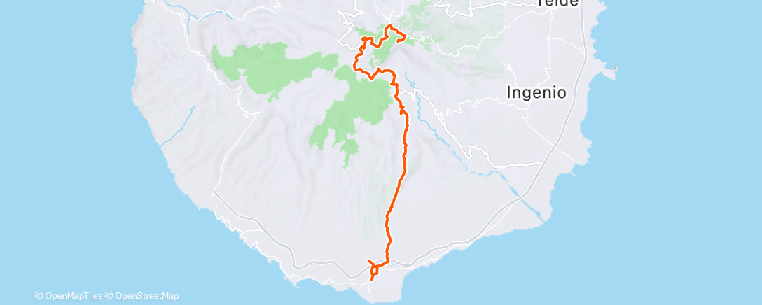 Map of the activity, Up and down the mountain 🤪
