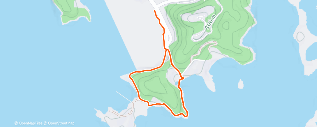 Map of the activity, Lunch Trail Run