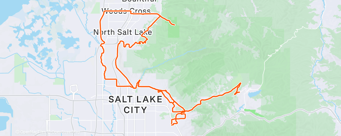 Map of the activity, Lunch Ride