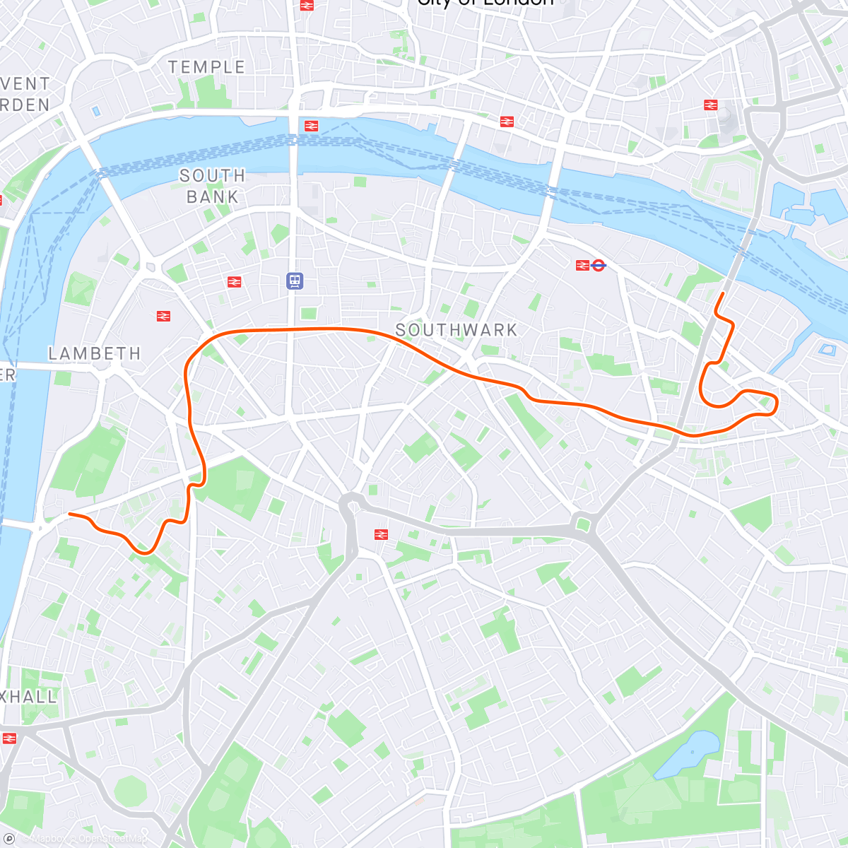 Map of the activity, Zwift - Rune  Eikanger [V] 's Meetup on Greatest London Flat in London