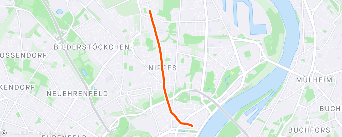 Map of the activity, Abendradfahrt (Roll-in-ride)