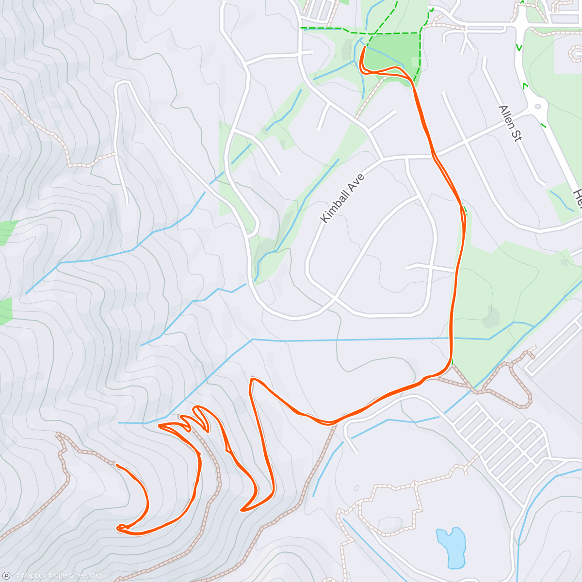 Map of the activity, Afternoon Mountain Bike Ride