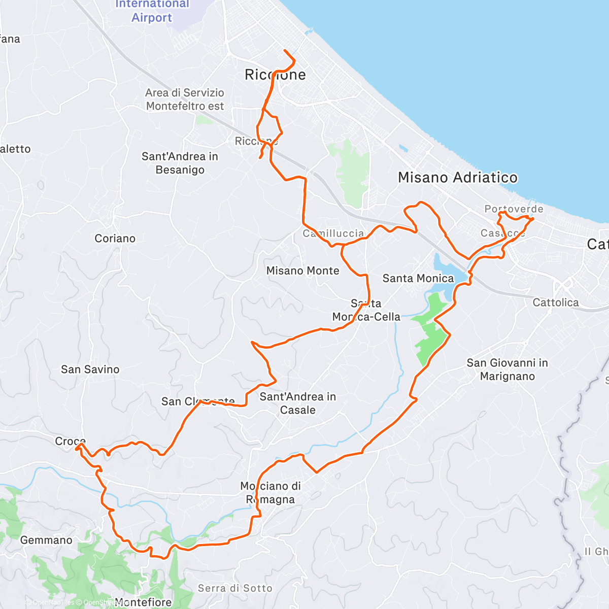 Map of the activity, Morning Gravel Ride