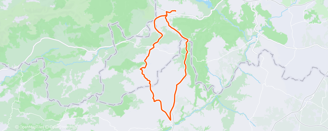 Map of the activity, Bicicleta por la mañana