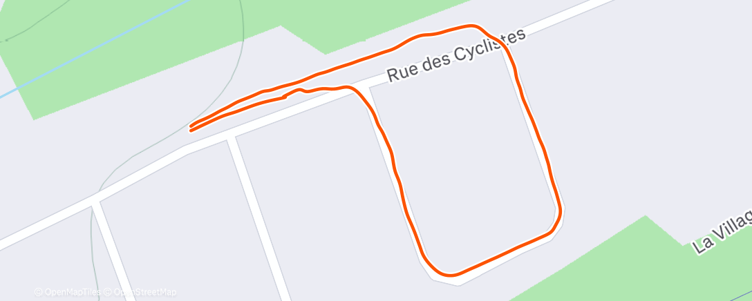 Map of the activity, Marche le matin