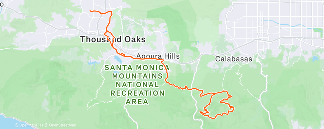 Map of the activity, Morning Ride
