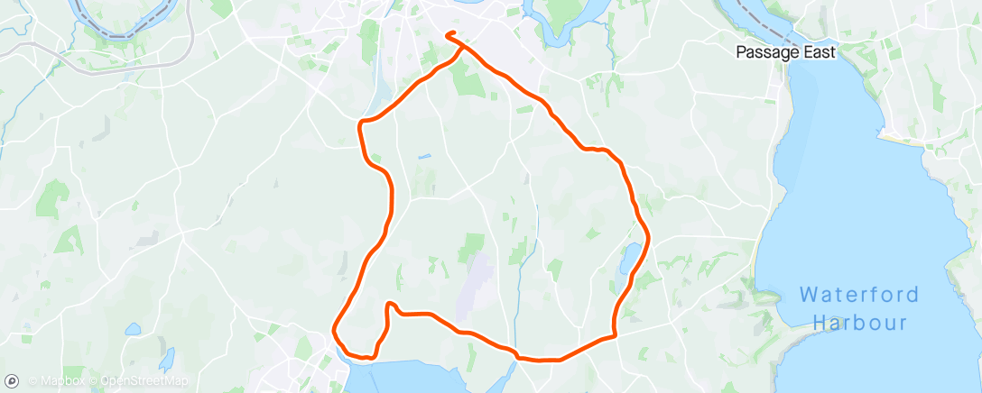 Map of the activity, Probably pushed a little hard on tired legs. 🙈🙄