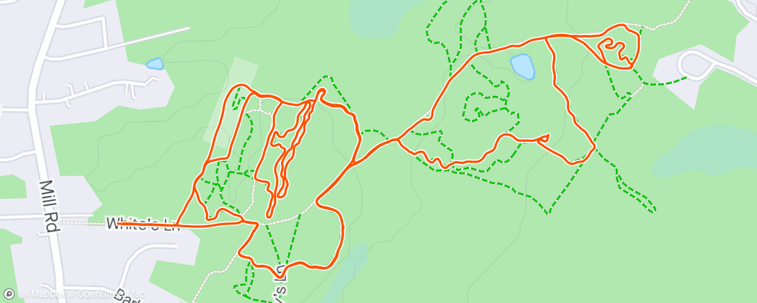 Map of the activity, Sunday Afternoon Cycle