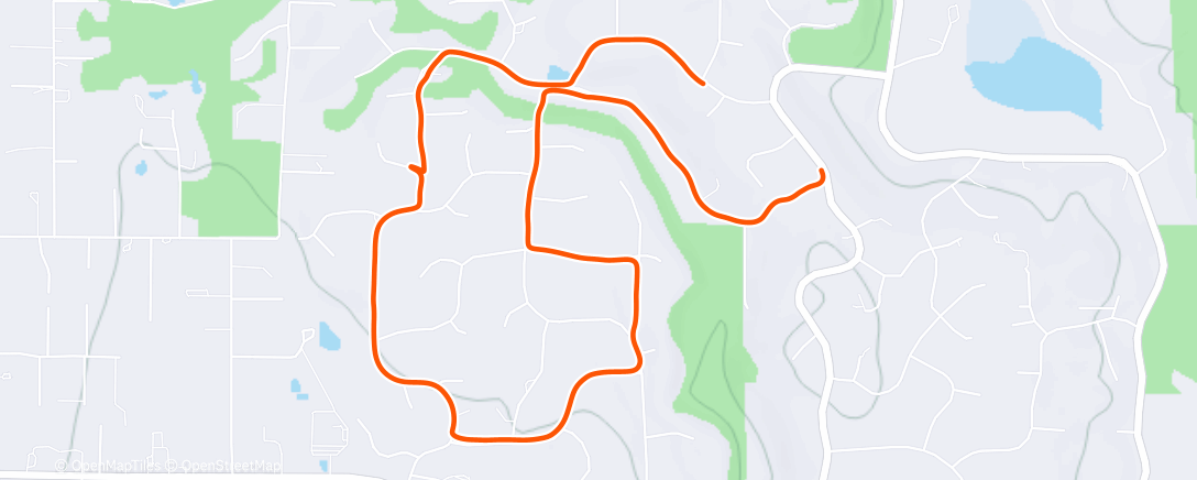 Map of the activity, Morning Run