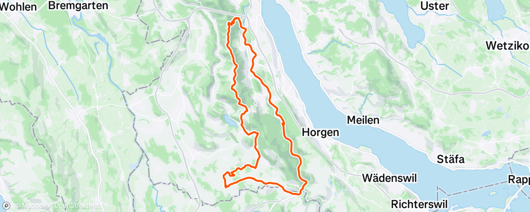 Map of the activity, Afternoon Ride