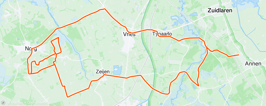 Map of the activity, Ochtendrit op gravelbike