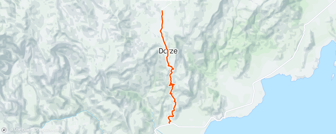 Map of the activity, Dorse village Road