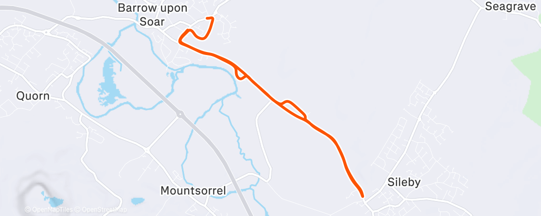 Map of the activity, 2025 - 437 miles