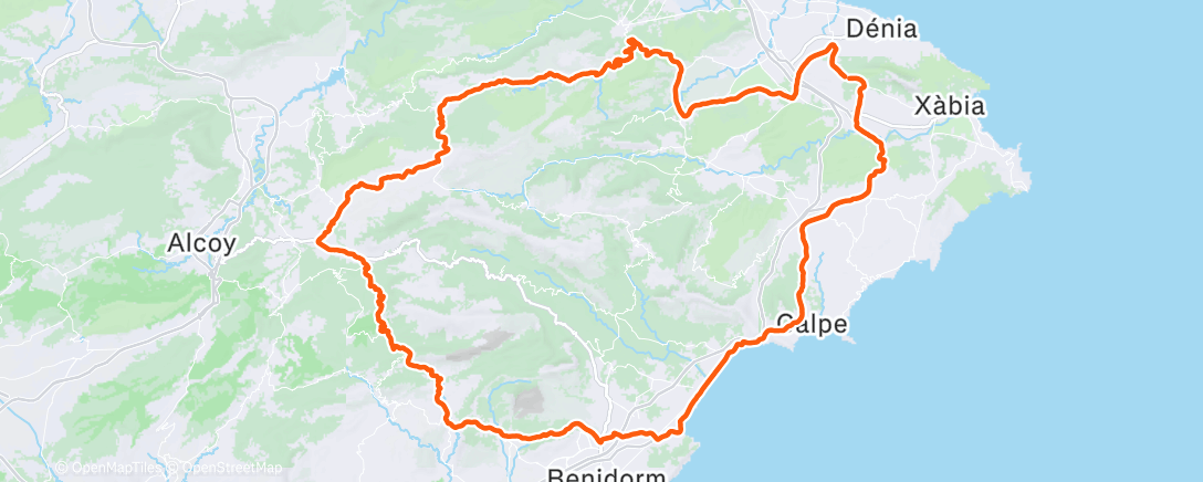 Map of the activity, Morning Ride