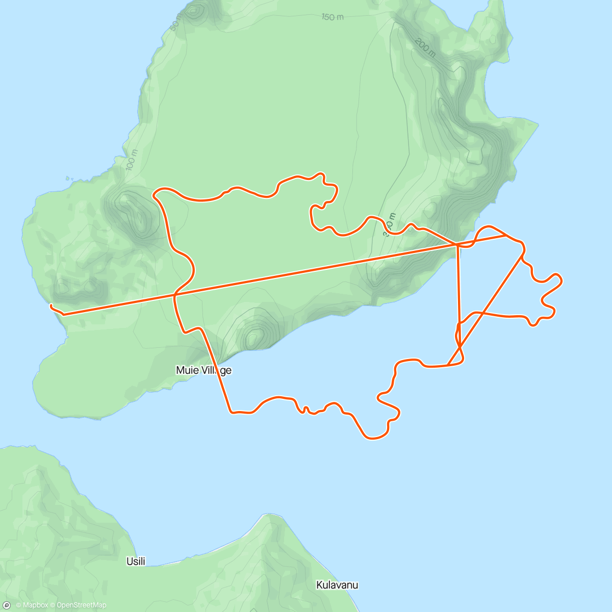 Mapa de la actividad, Zwift - Pacer Group Ride: Triple Flat Loops in Watopia with Maria