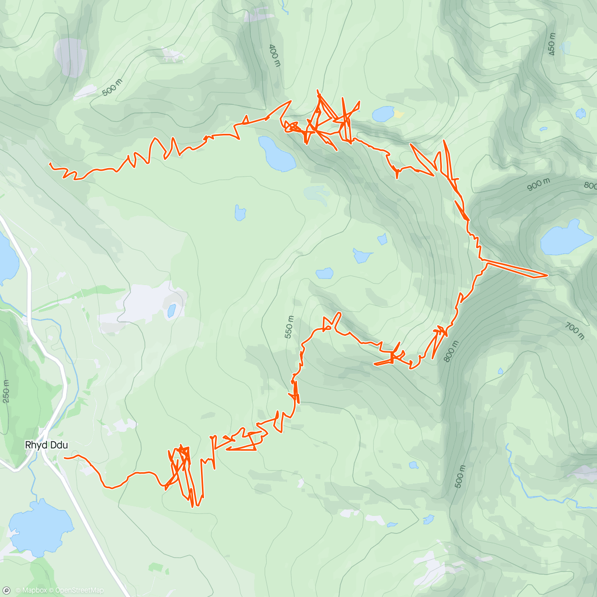 Mapa da atividade, Snowdonia Walk