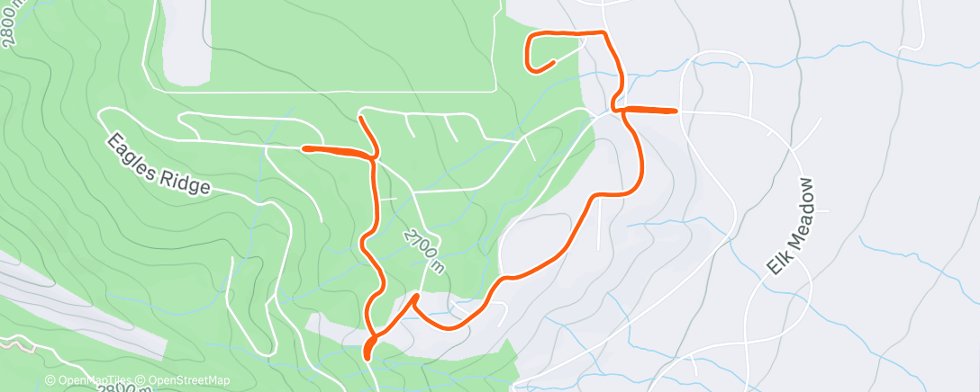 Map of the activity, Morning Walk